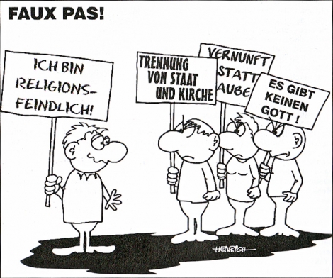 Ich wurde cartooniert (von Rolf Heinrich, der sich auch selbst cartooniert hat)