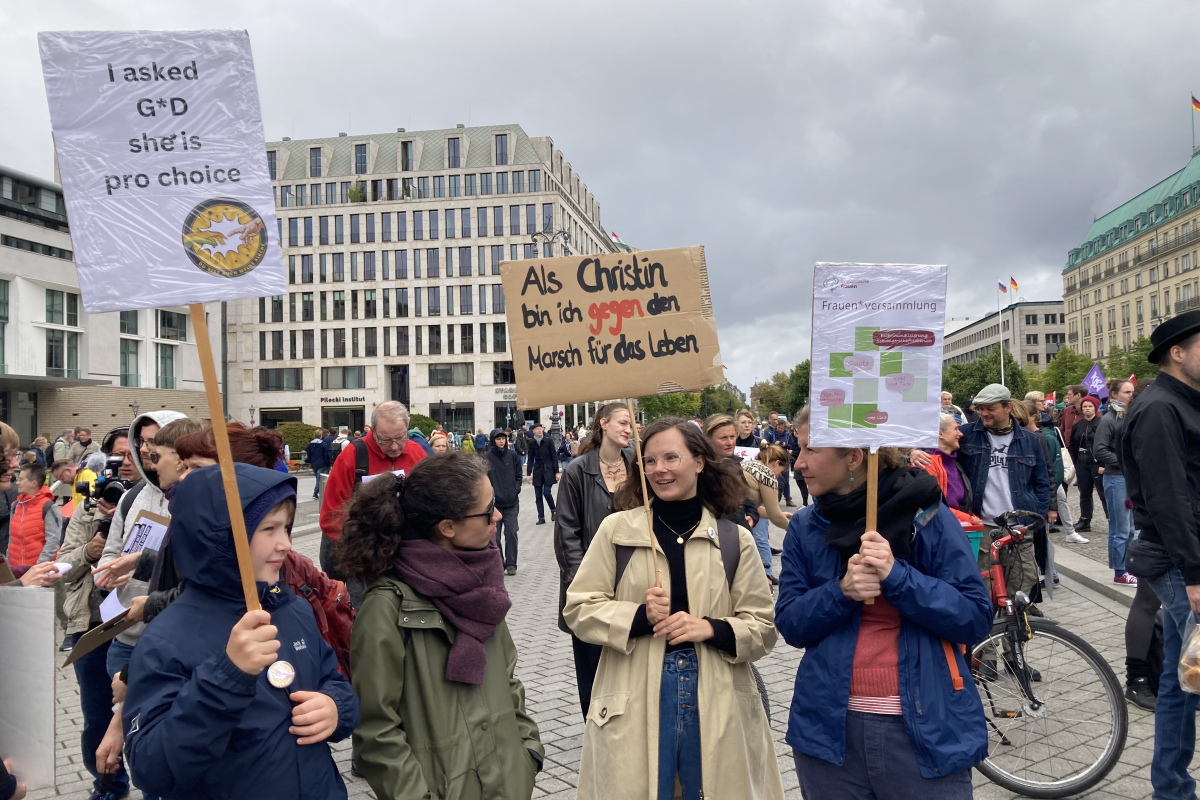 Christinnen gegen den "Marsch für das Leben"