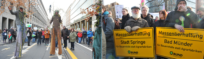Kundgebung am Potsdamer Platz und Demozug