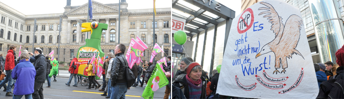 Kundgebung am Potsdamer Platz und Demozug
