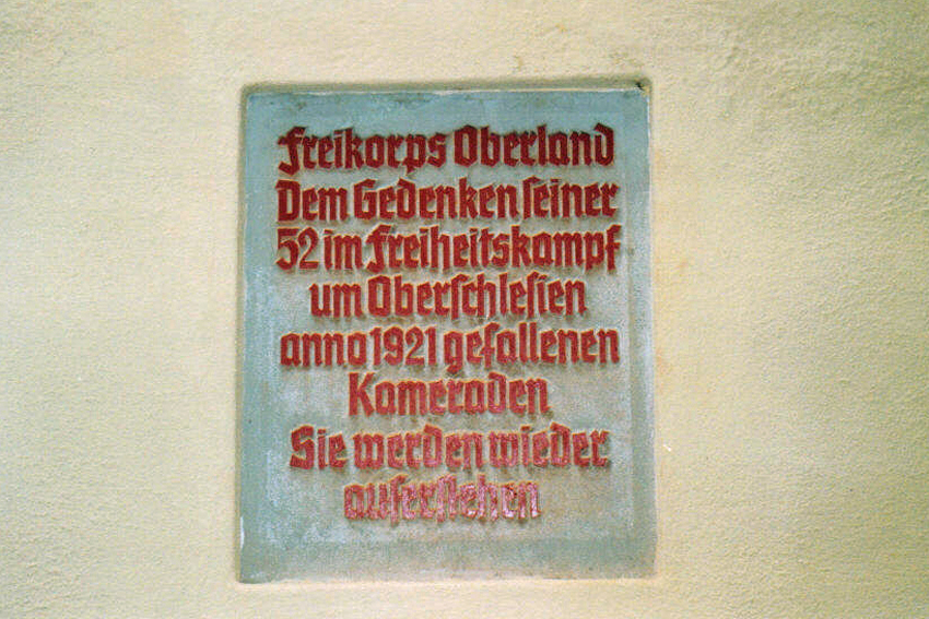Die bisherige "Gedenktafel"