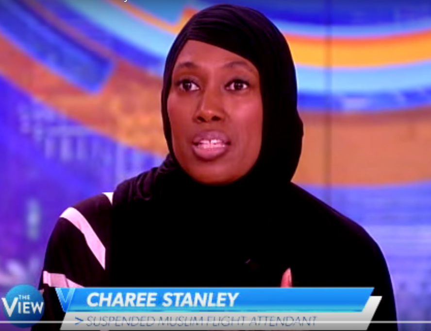 Stewardess Charee Stanley