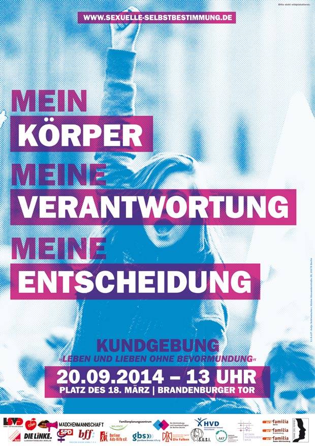 Plakat der Kundgebung
