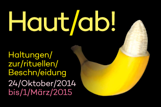 Kampagnenmotiv zur Ausstellung »Haut ab! Haltungen zur rituellen Beschneidung« © Jüdisches Museum Berlin, Gestaltung: www.buerominimal.de
