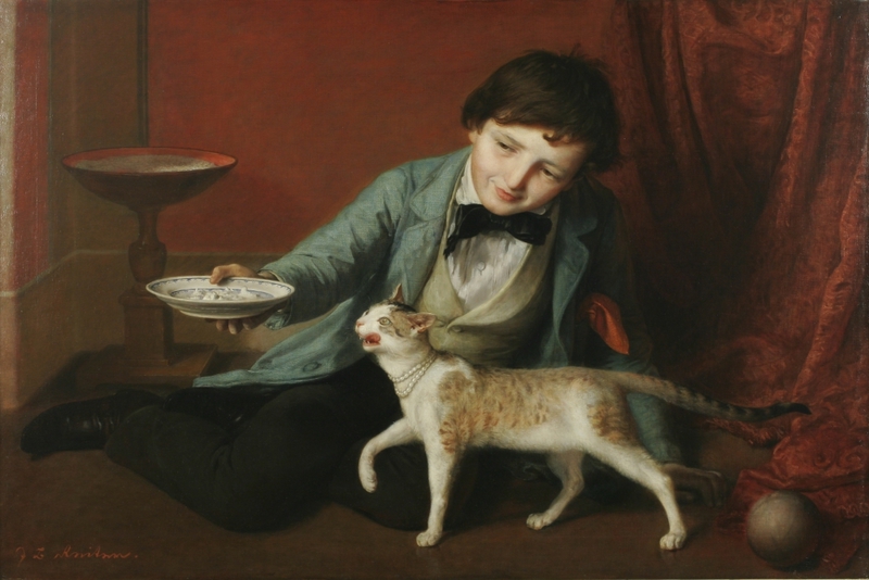 Johann Baptist-Reiter - Knabe mit Katze - Copyright Kunstmuseum Ravensburg
