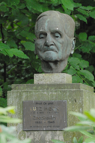 Büste von Lutz Heck im Berliner Zoo, Foto: © Evelin Frerk