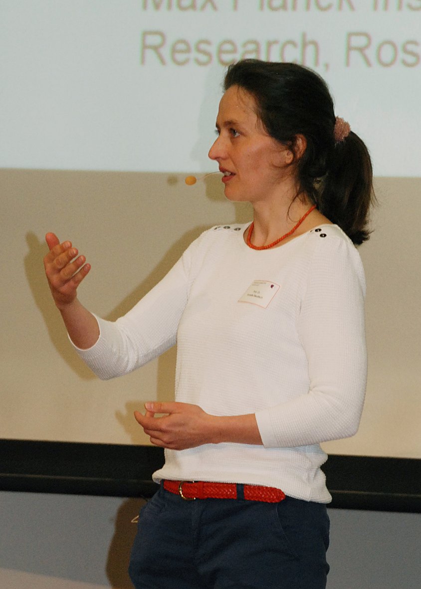 Annette Baudisch sprach über mathematische Modelle für die evolutionäre Vielfalt beim Altern, Foto: © Karin Becker