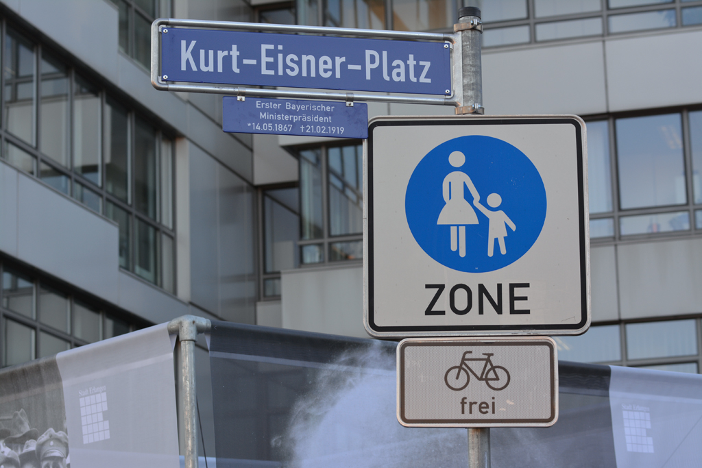 Der neue Kurt-Eisner-Platz in Erlangen, Foto: © Frank Riegler