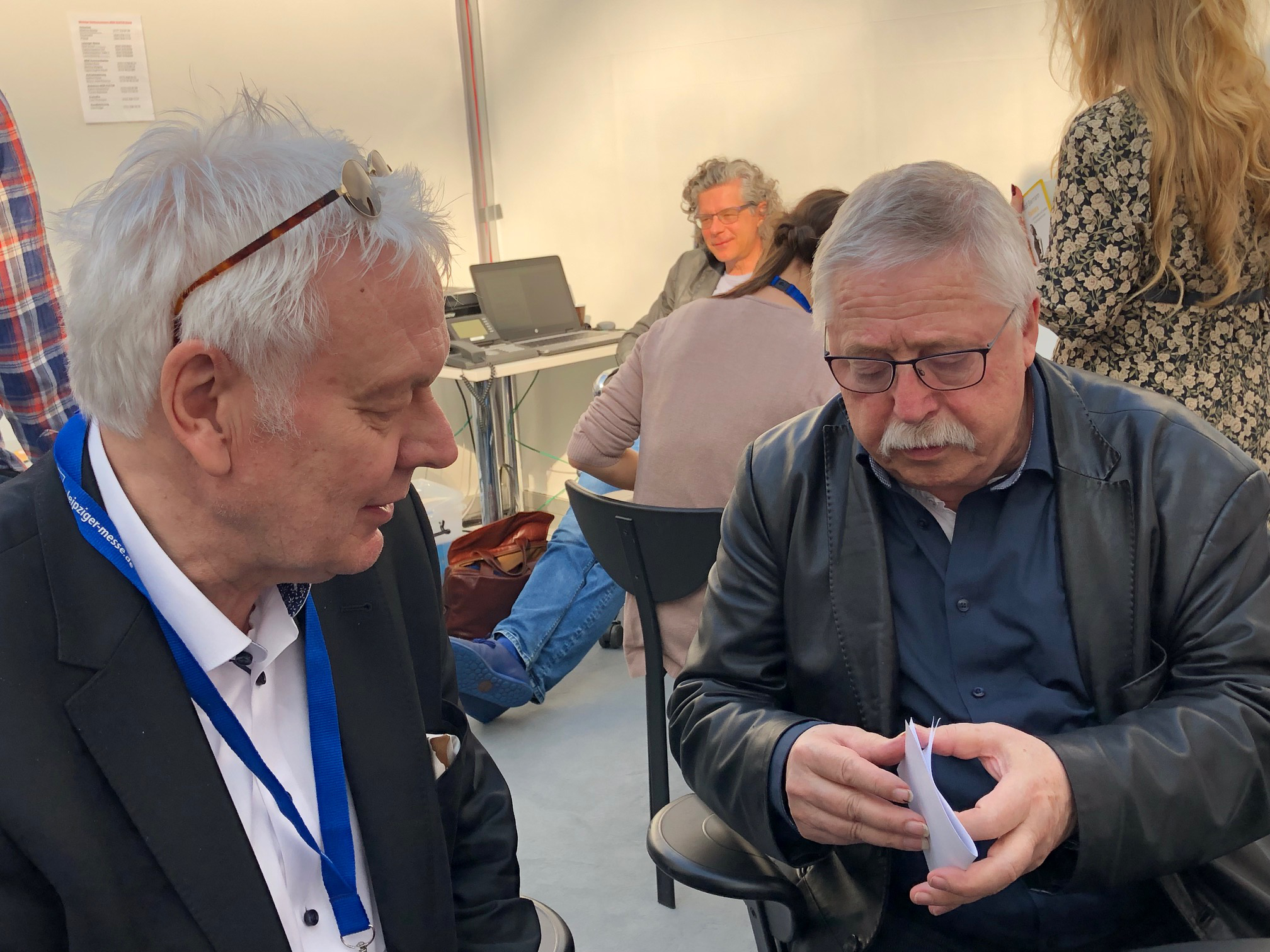 hpd-Autor Thomas Hocke spricht mit Wolf Biermann