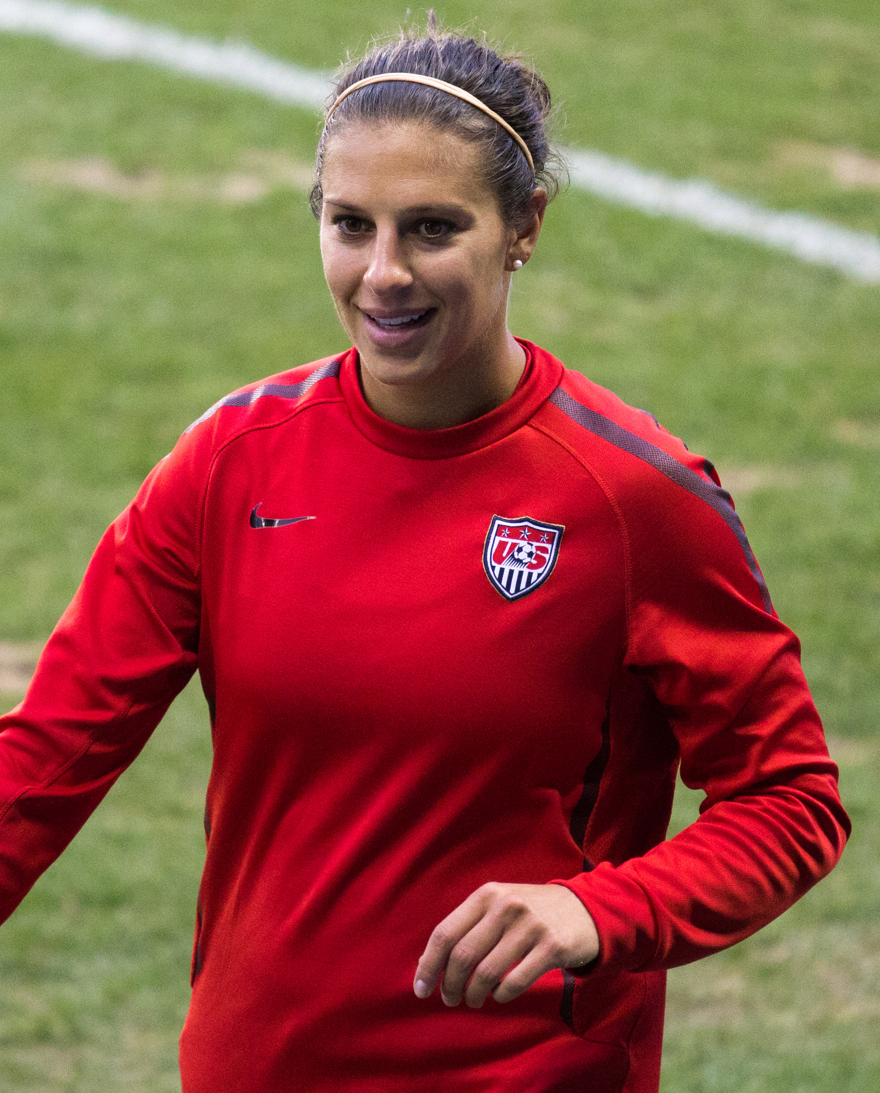Carli Lloyd ist derzeit Kapitänin der US-Mannschaft. Foto: © Ampatent, Wikimedia,  CC BY-SA 3.0