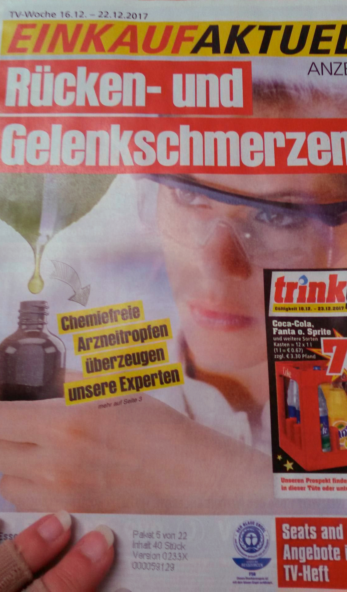 Scan der Titelseite von "Einkauf aktuell" (2017)