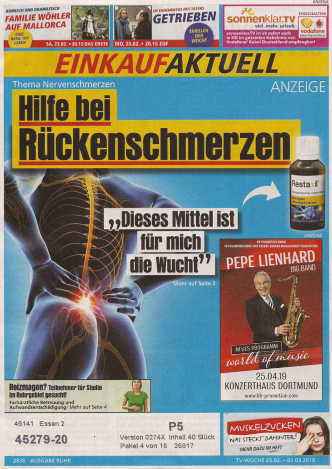Scan der Titelseite von "Einkauf aktuell"
