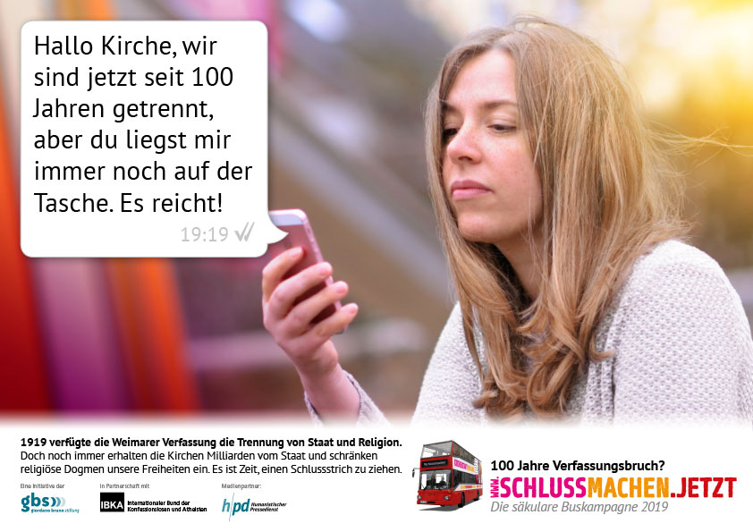 Plakat zur Buskampagne 2019