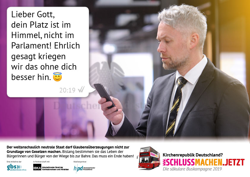 Plakat zur Buskampagne 2019