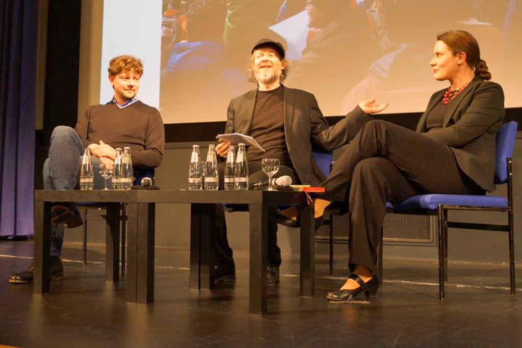 In der URANIA diskutierten Philipp Möller, Michael Schmidt-Salomon und Tanja Baudson (Foto: © David Farago)