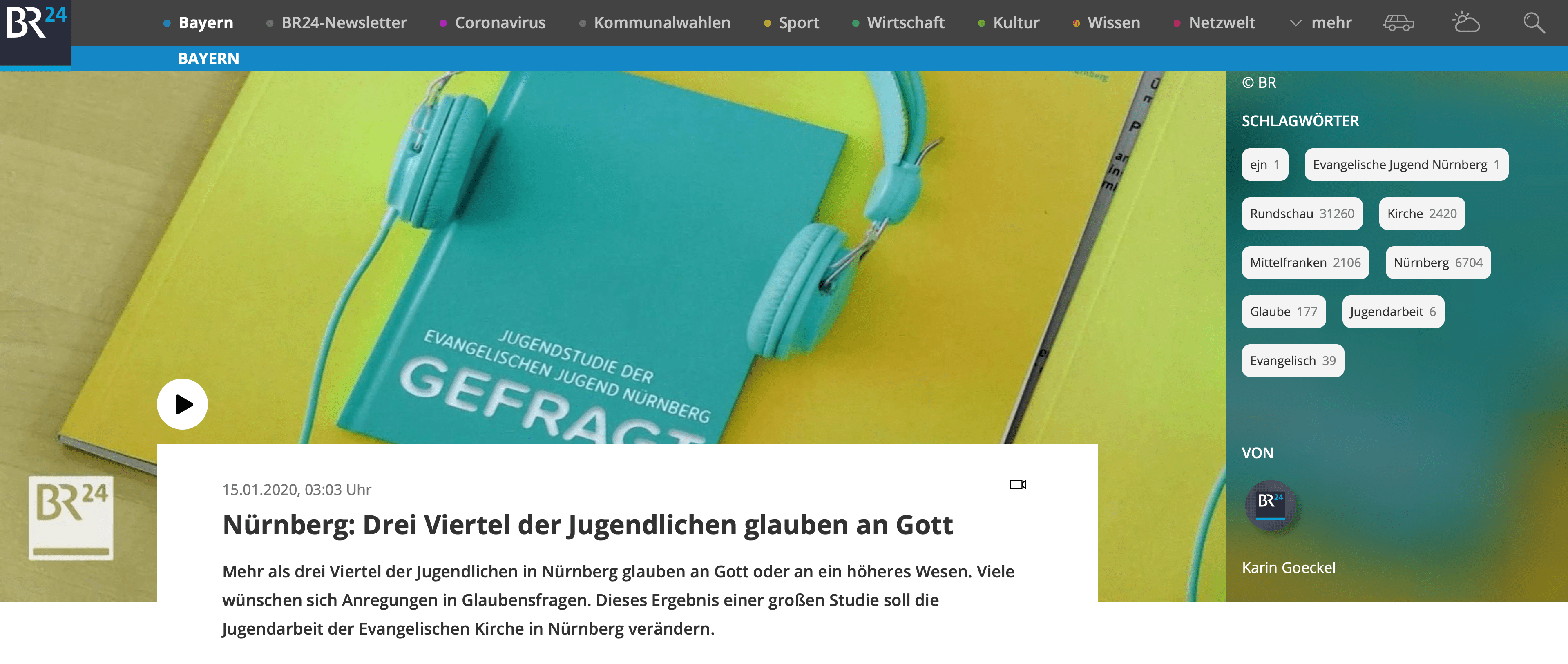 Behauptungen bedürfen außergewöhnlich guter Belege, heißt es. Beim BR offenbar nicht.