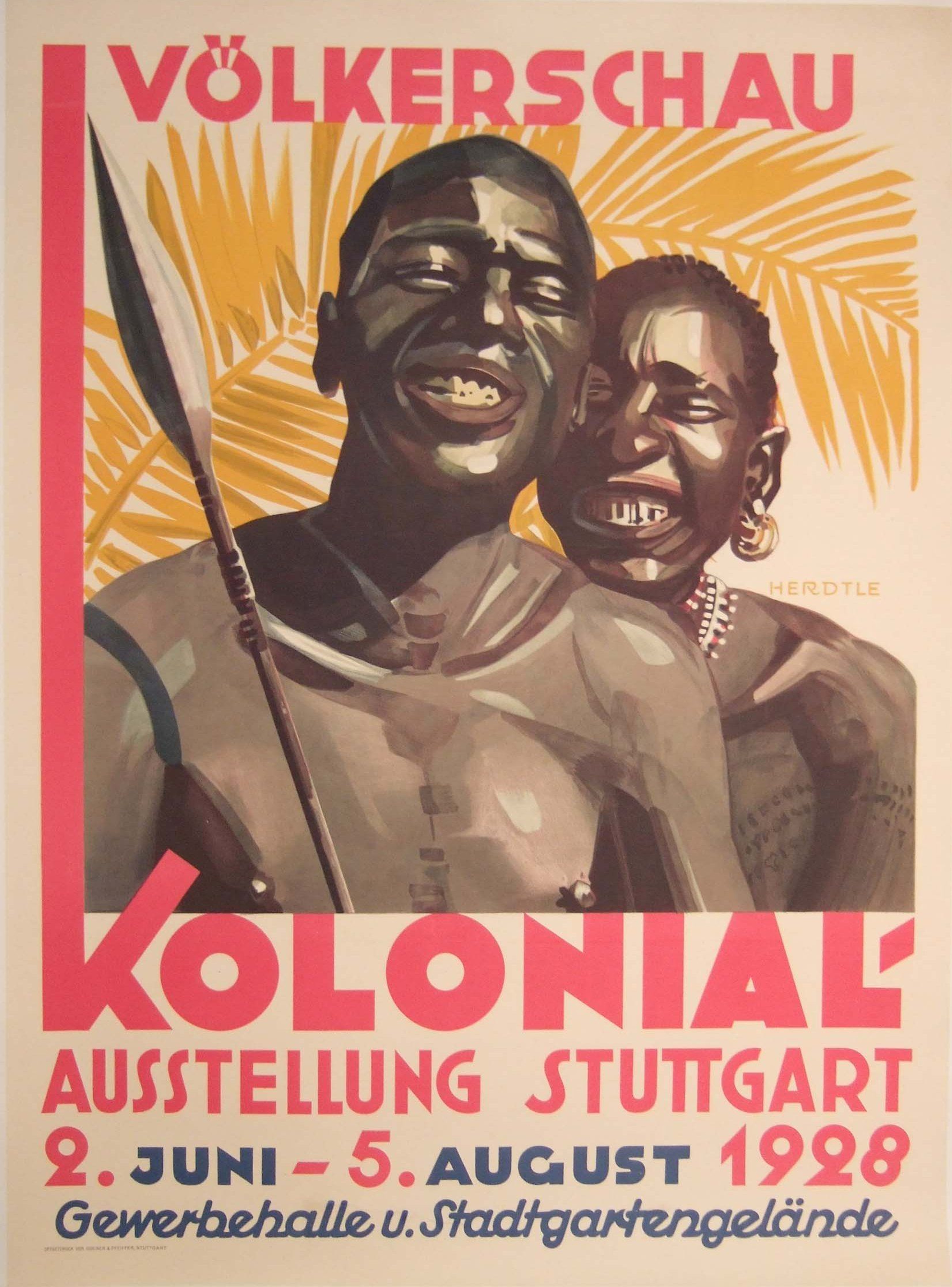 Menschenzoo in Stuttgart, 1920, Foto: Archiv GAP