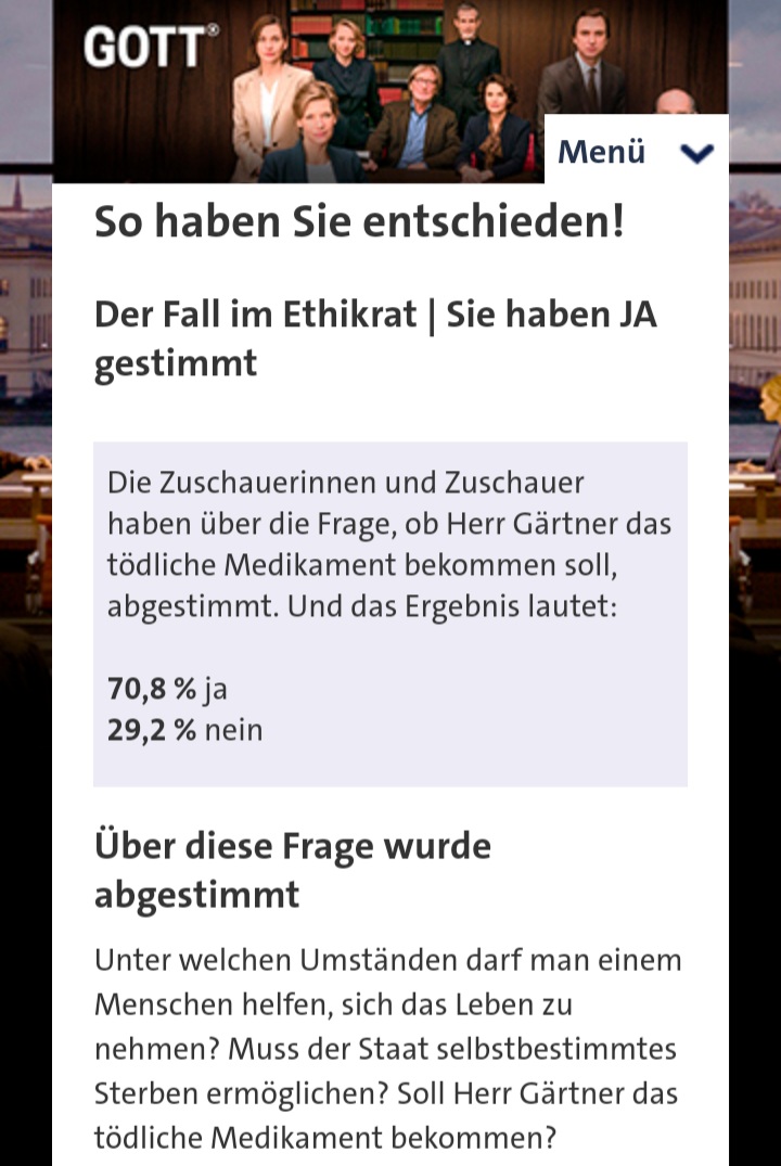 Screenshot ARD-Webseite