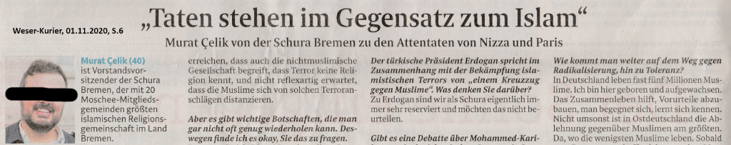 Weser-Kurier am 01.11.2020