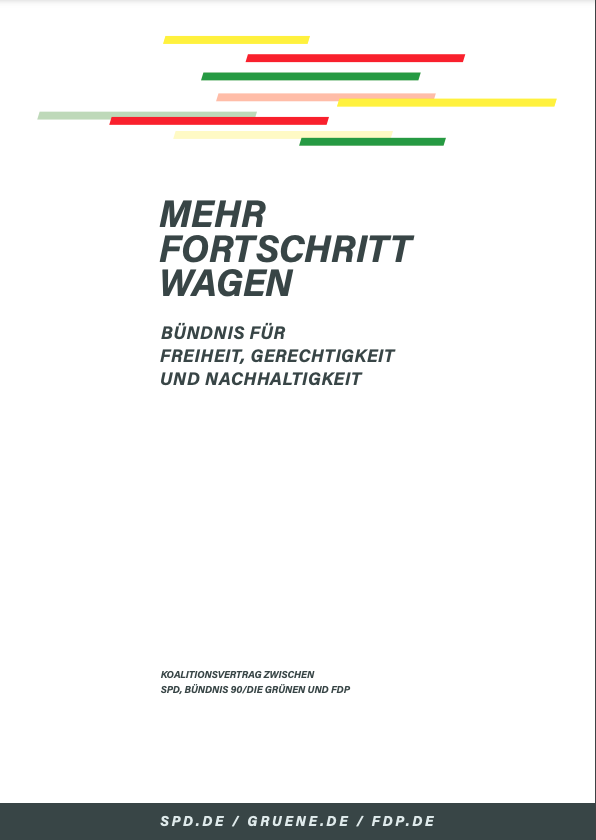 Deckblatt des&nbsp;Koalitionsvertrages