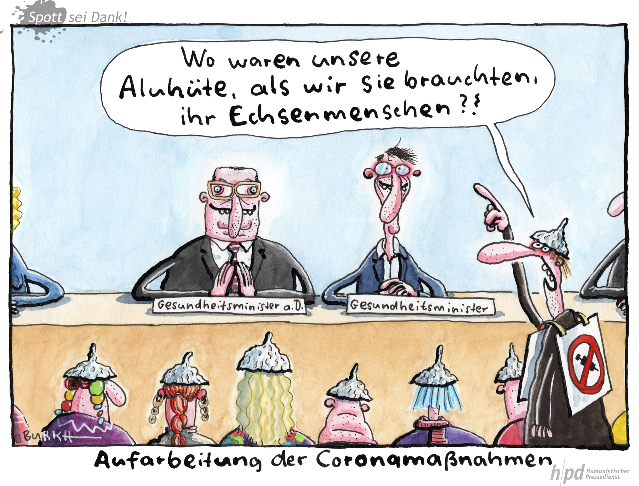 Karikatur: Burkh