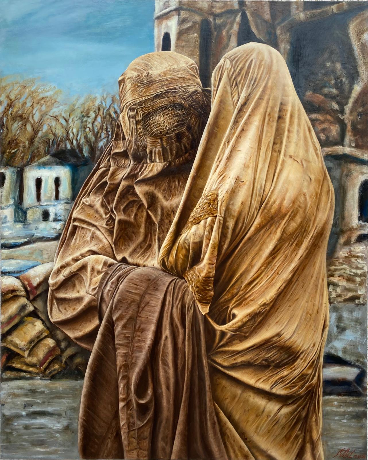Azad Kassem, Ohne Titel, Malerei, 100 x 80 cm, Fotorechte: Kassem