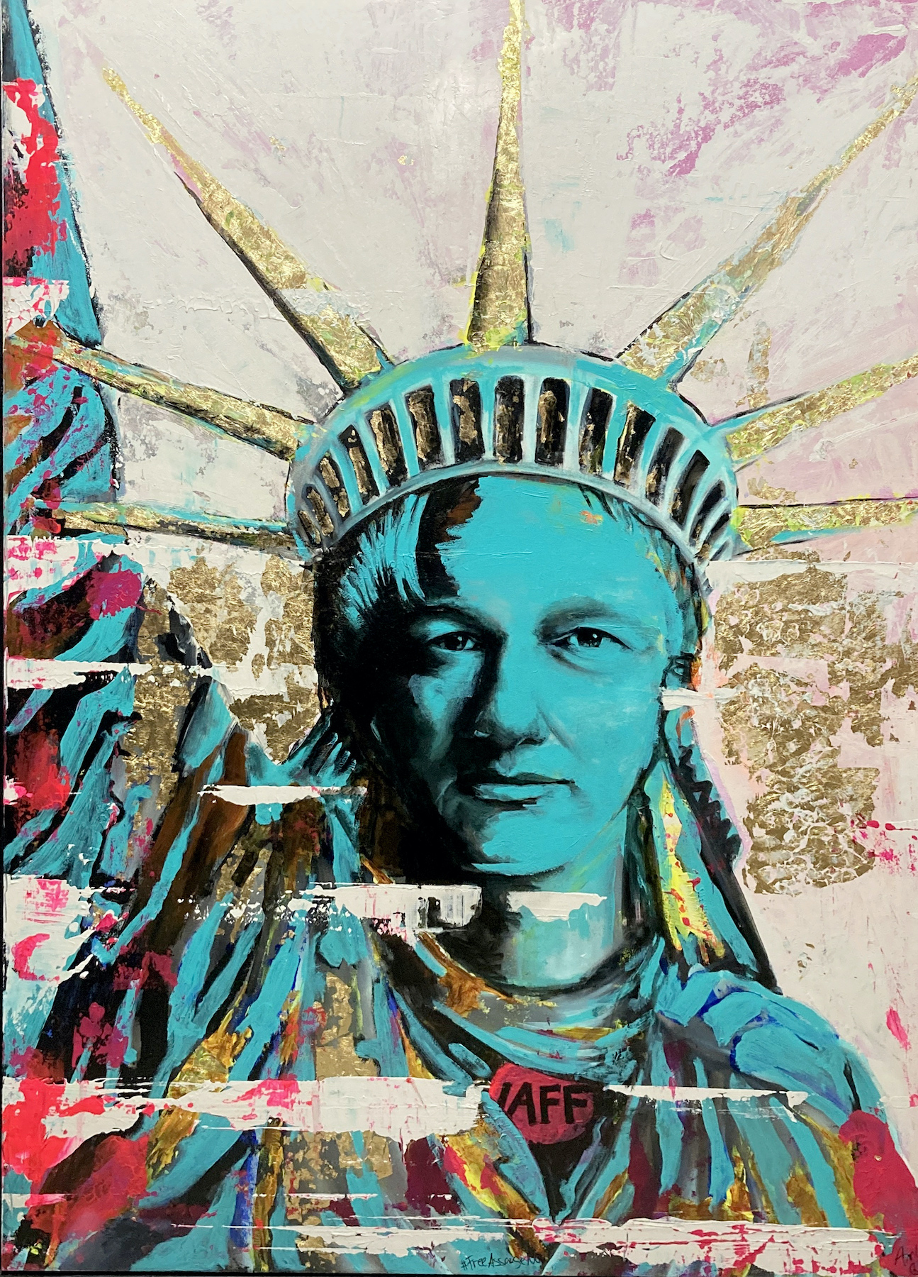 André Kramer, Freiheit ist keine Statue, 160 x 100 cm, Fotorechte: Kramer