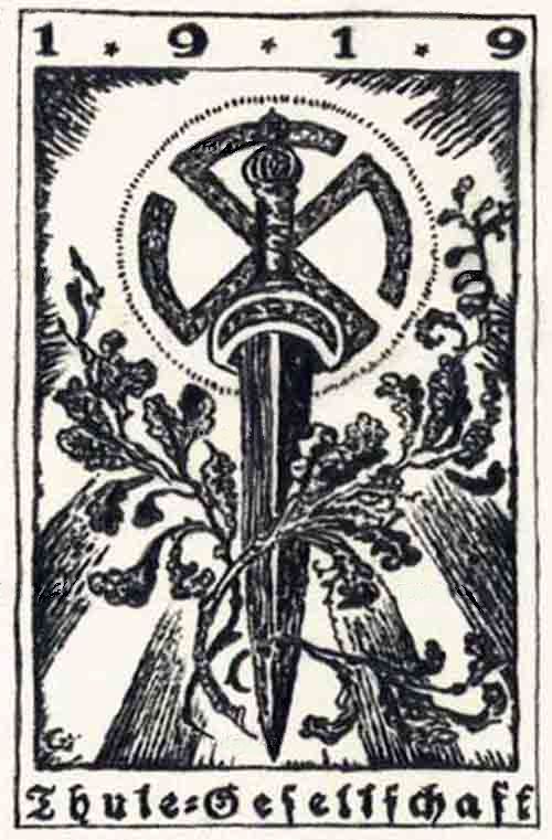 Das Emblem der Thule-Gesellschaft 1919, Foto:&nbsp;Anonymous,&nbsp;public domain&nbsp;