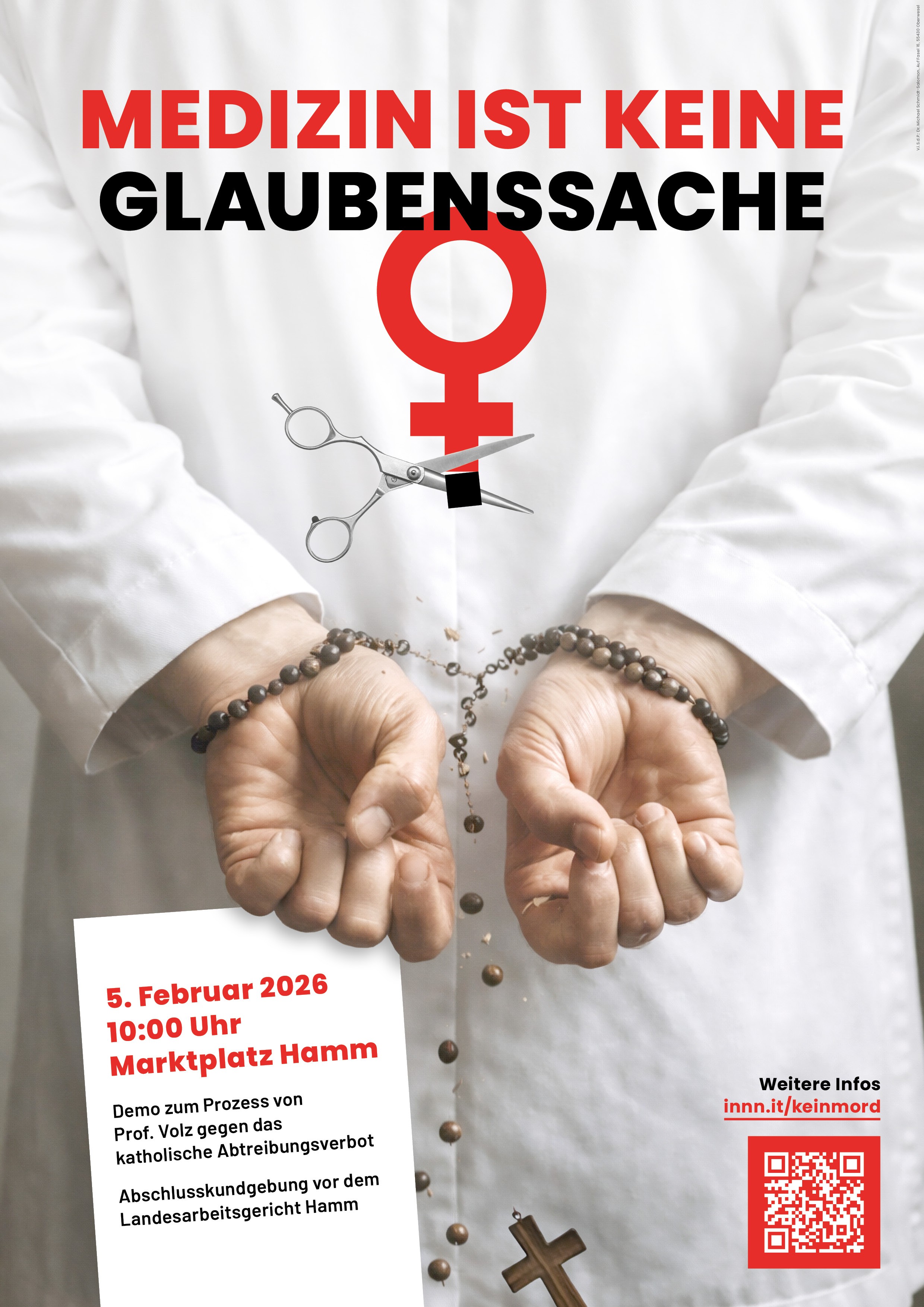 Plakat zur Demo
