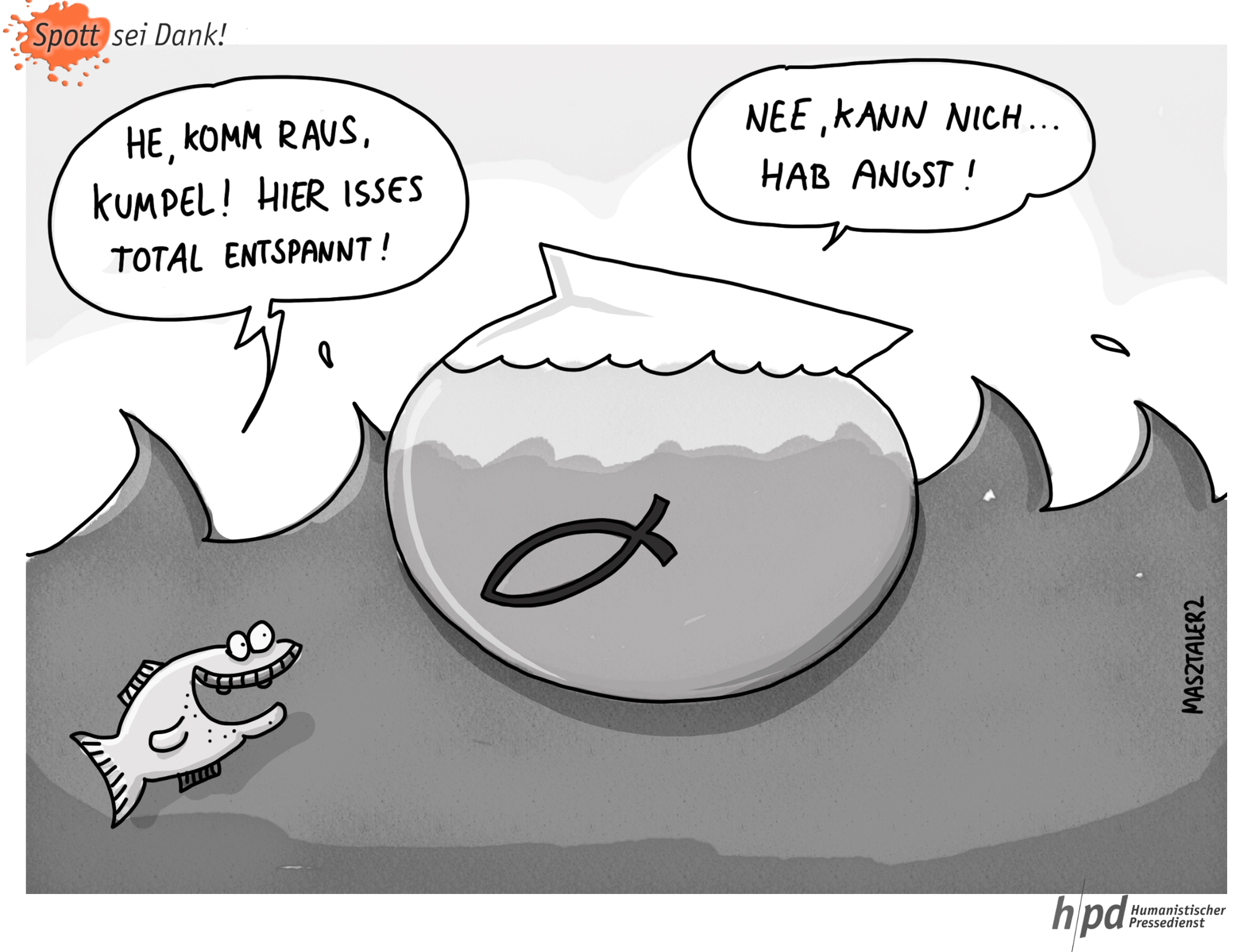 Piero Masztalerz über religiöse Fische