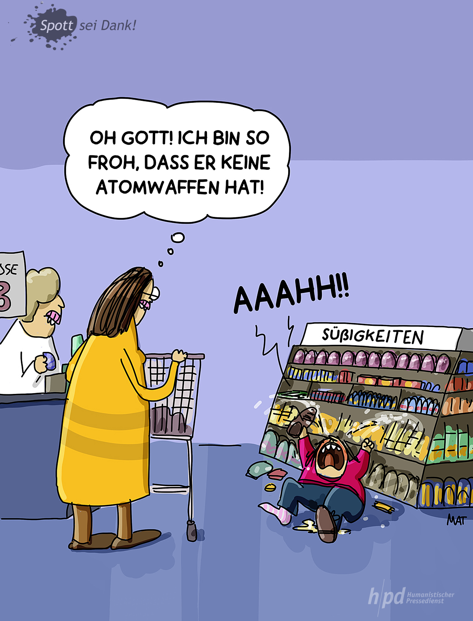 Piero Masztalerz  ist froh, dass Kinder in der Trotzphase keine Atomwaffen haben.