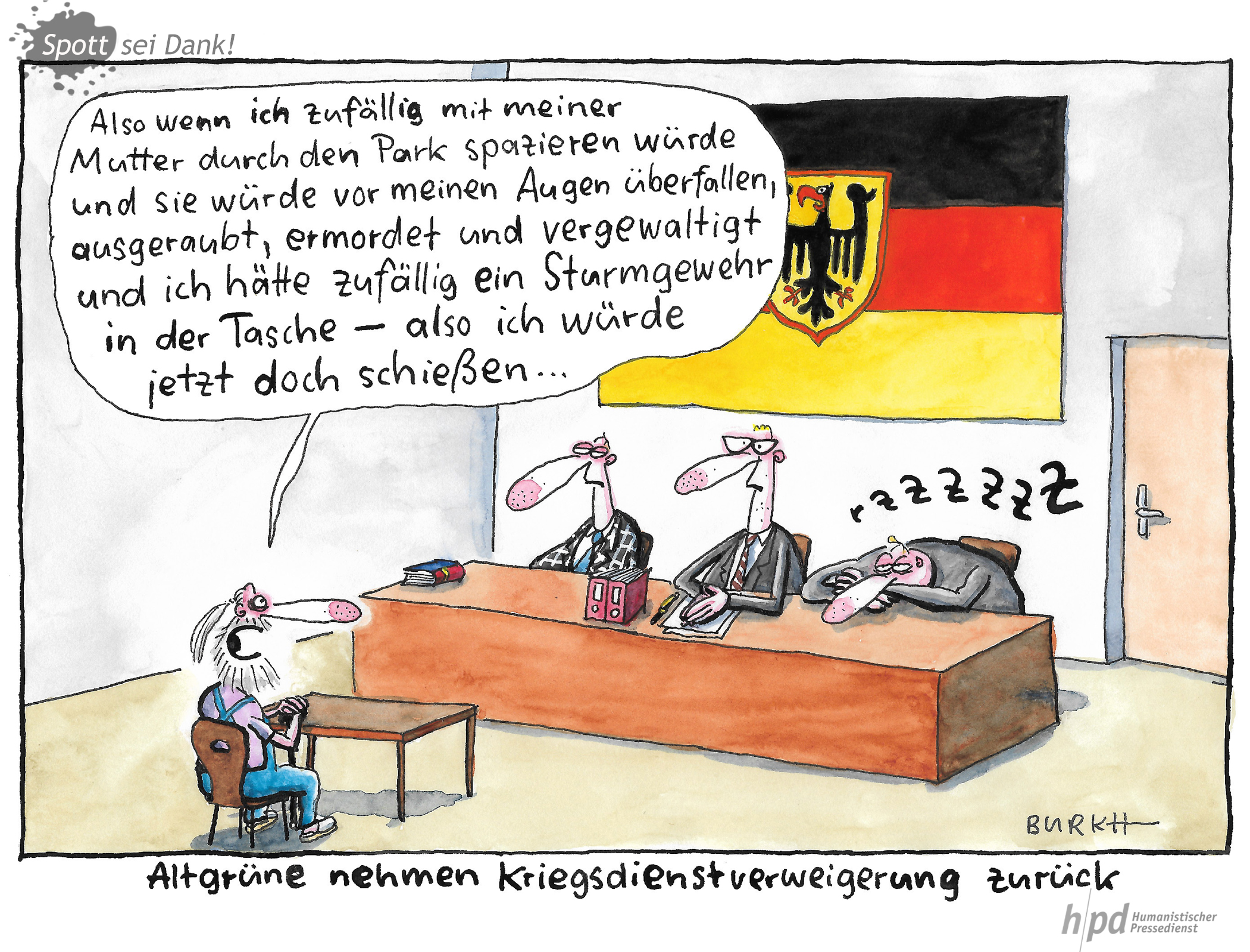 Karikatur: Burkh 