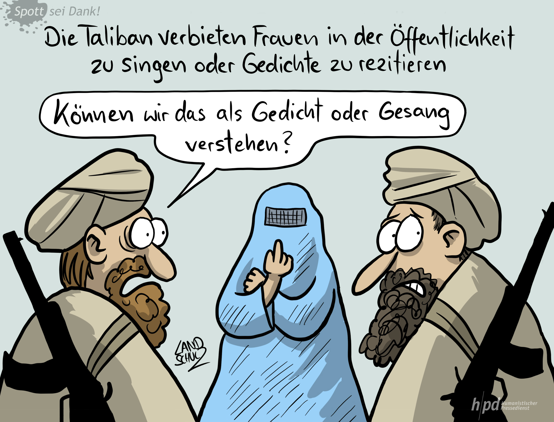 Die Lage, insbesondere der Frauen, verschlechtert sich in Afghanistan zusehends. Wie eine Szene aus dem Alltag aussehen könnte, zeigt uns Dorthe Landschulz.