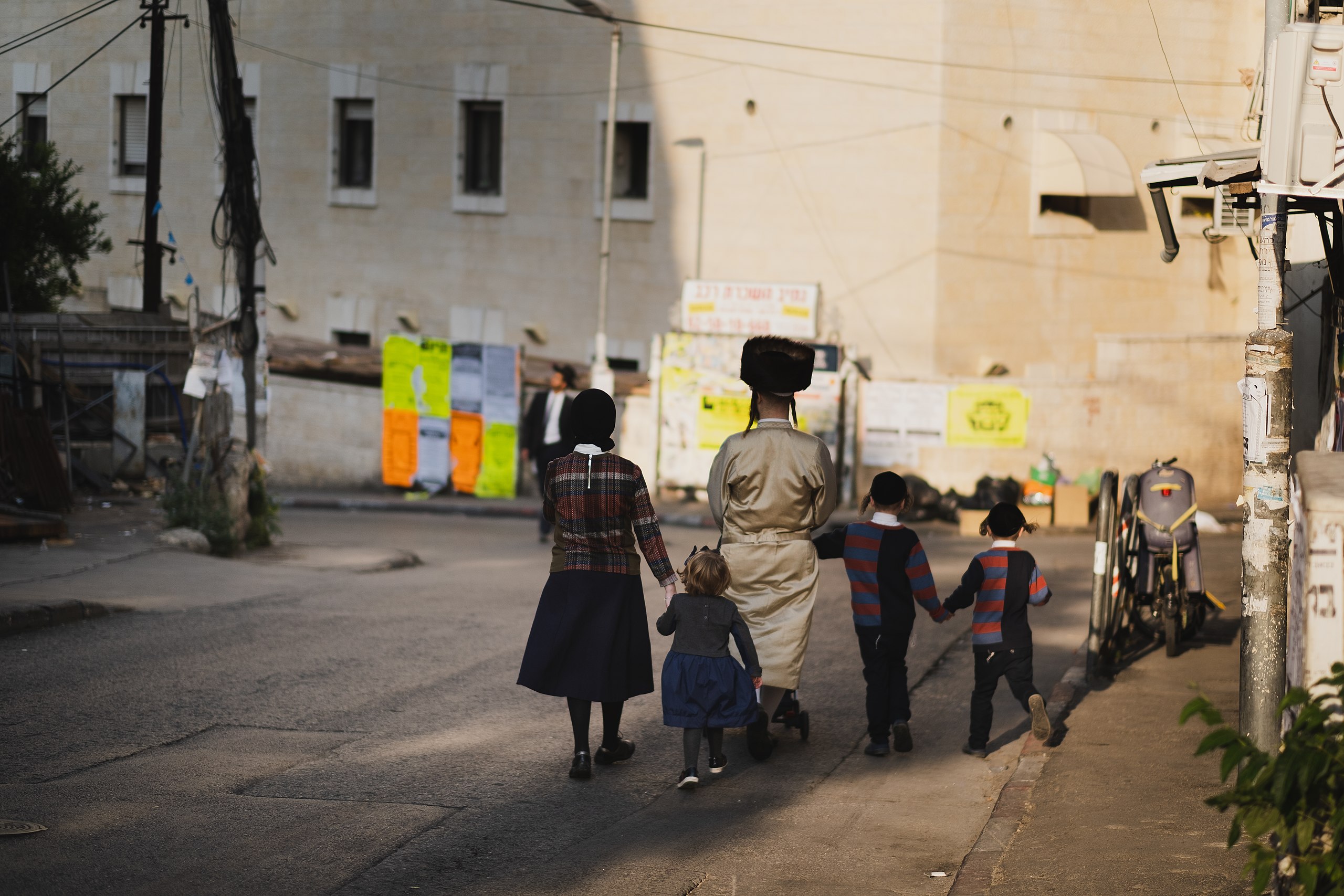 Streng orthodoxe Familie
