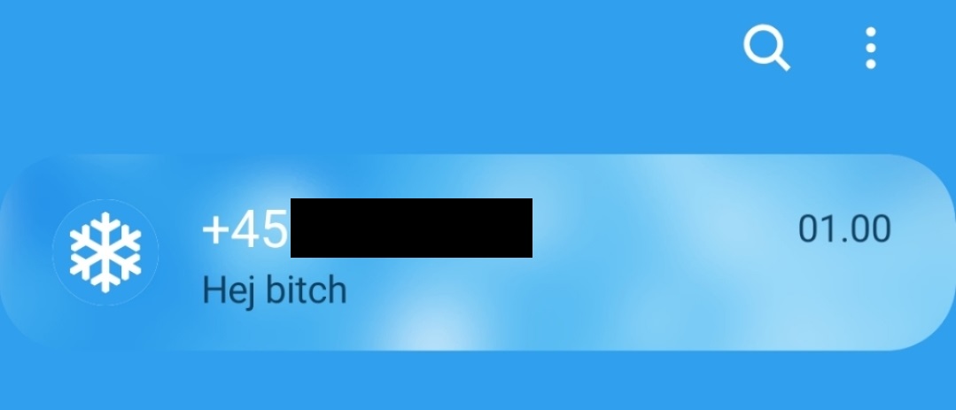 Screenshot einer Nachricht von Nacer Amari