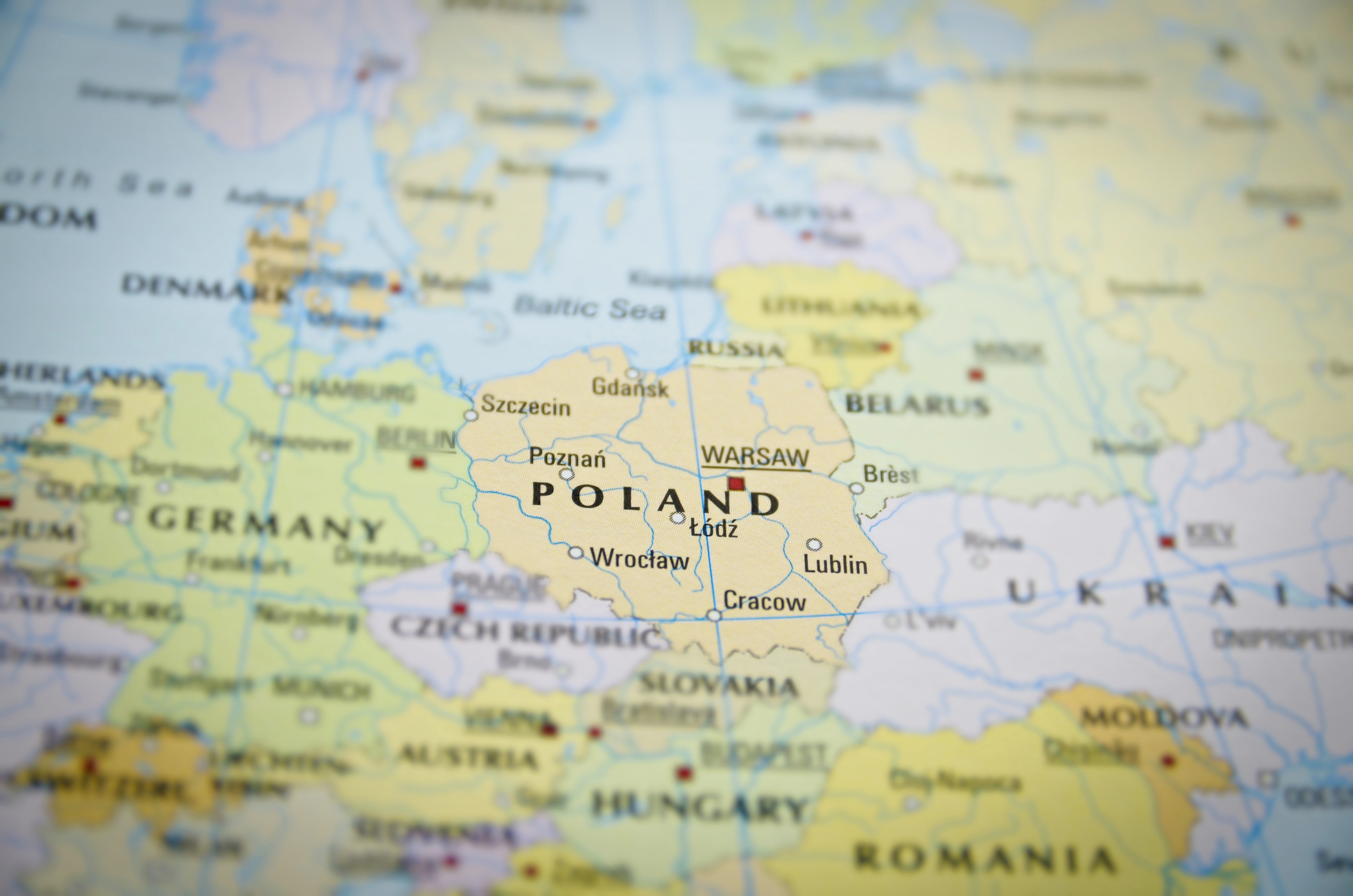 Karte von Polen
