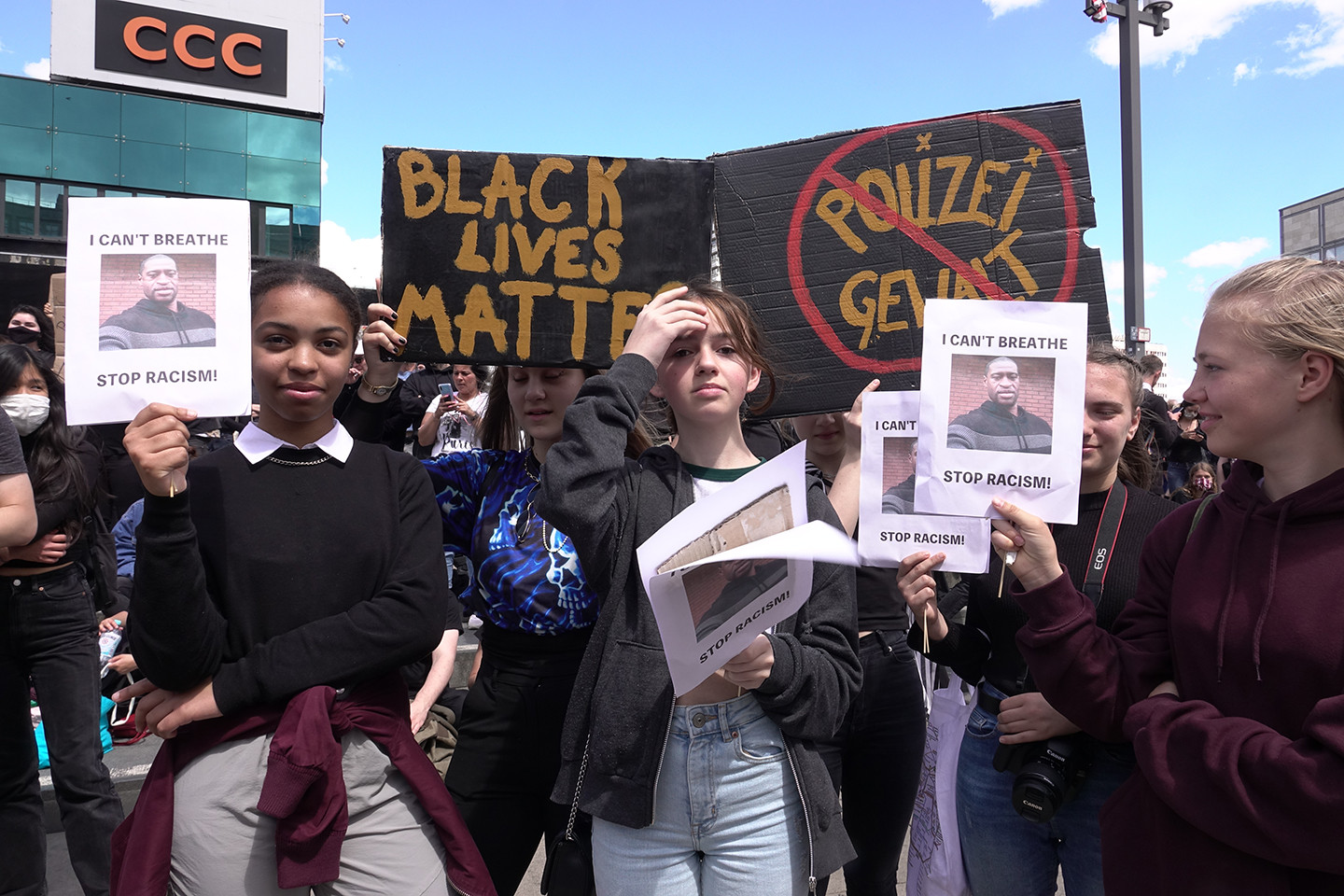 Protest gegen Rassismus und Polizeigewalt in Berlin