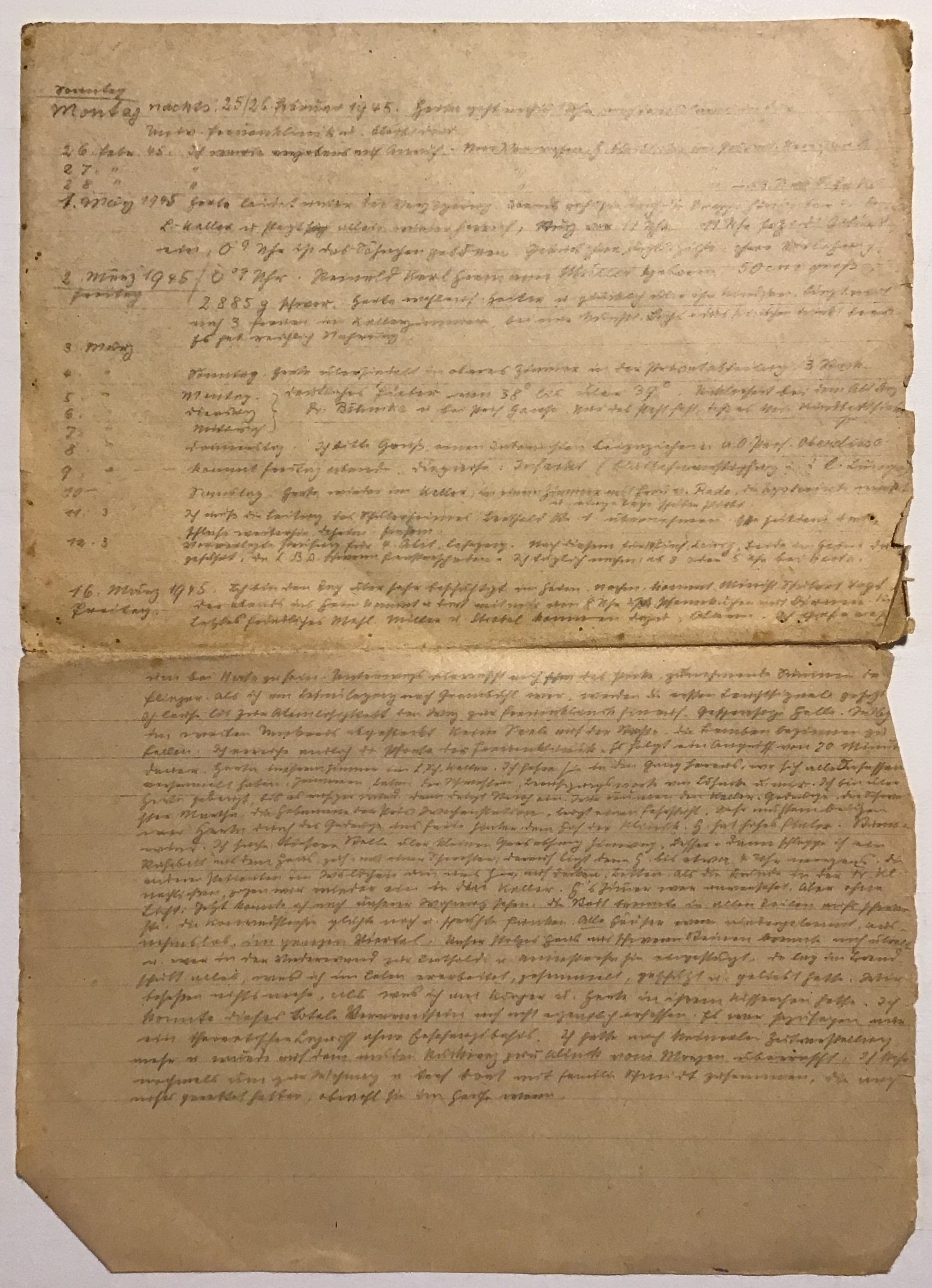 Tagebuch Würzburg 1945