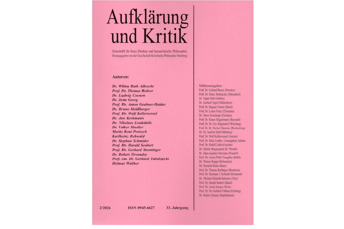 Cover Aufklärung und Kritik 2/2026