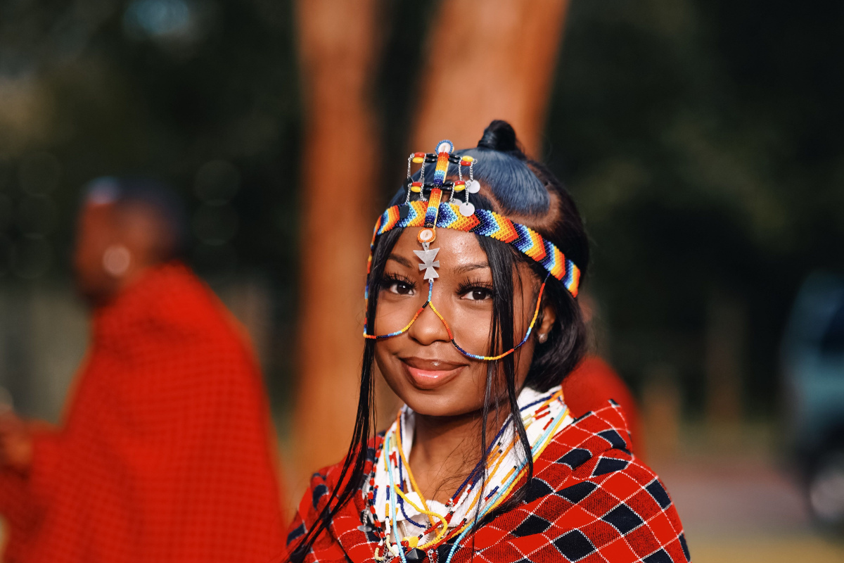 Junge Frau in Nairobi, Kenia