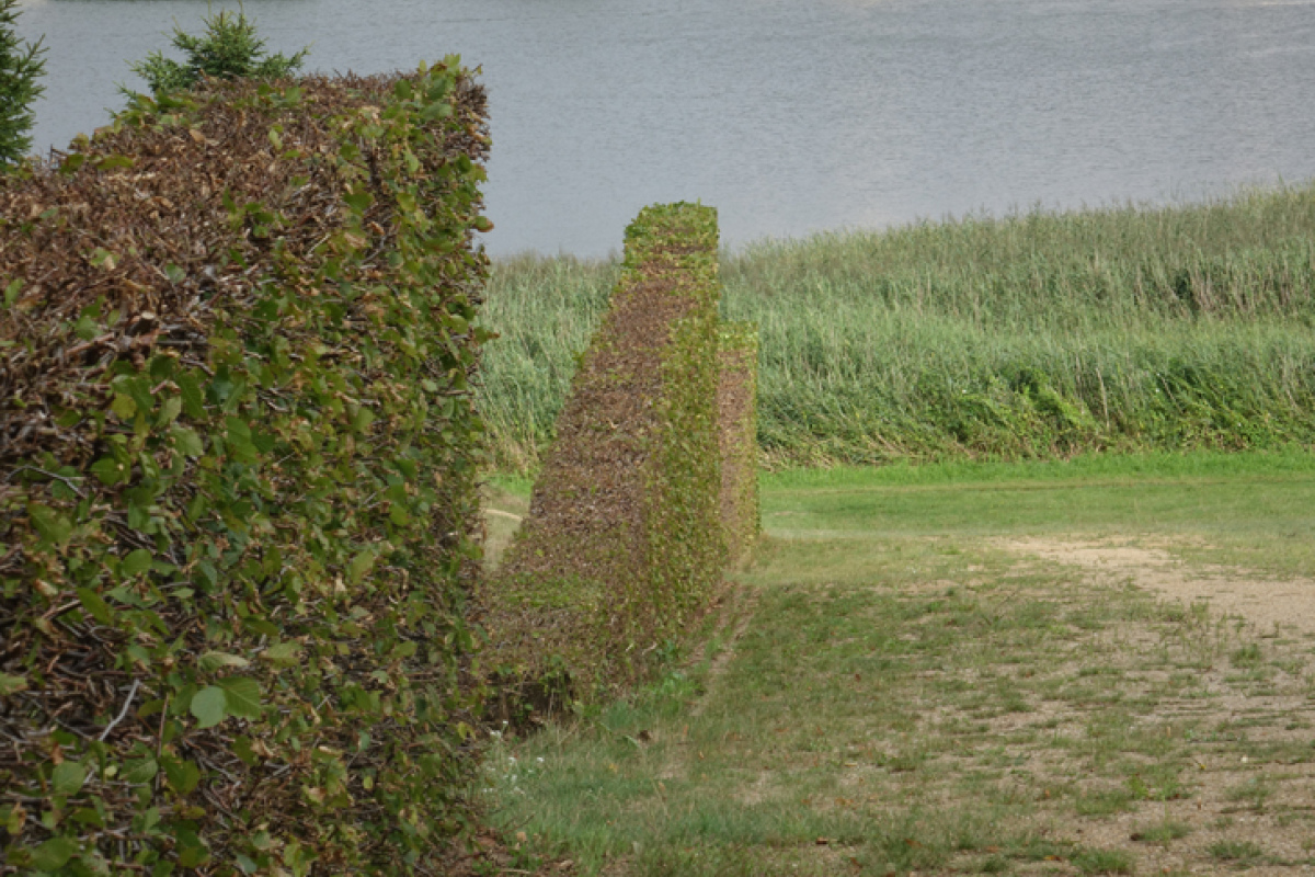 dem Schloss vis a vis - Heckentheater - Teil Gartenanlage vis a vis 