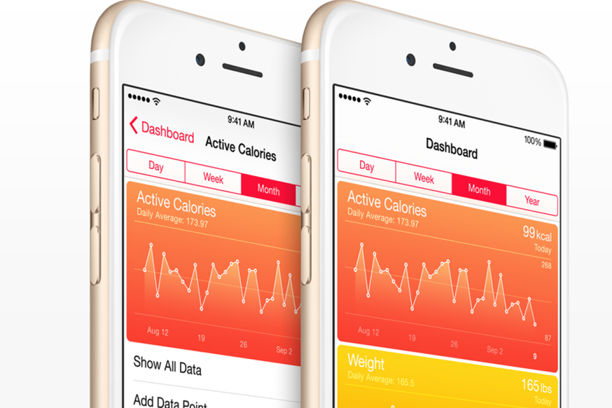 Health-App auf einem Mobiltelefon