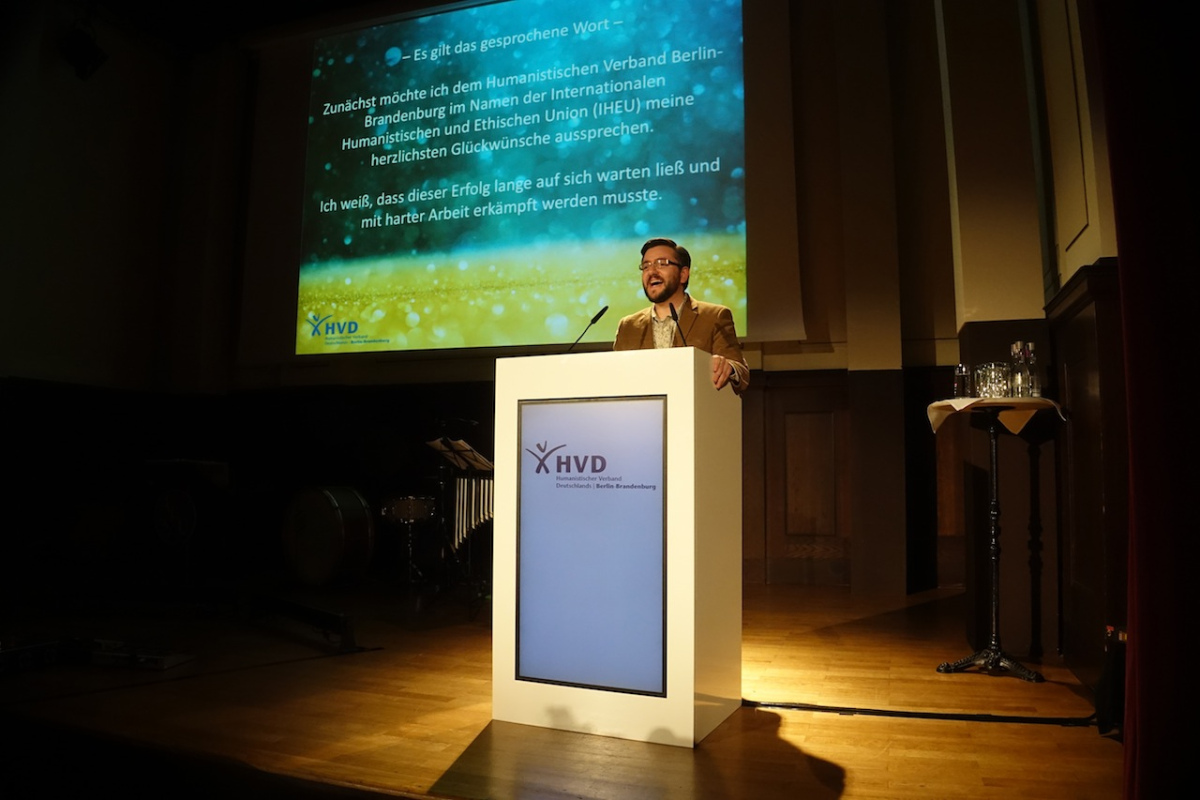 Andrew Copson, Präsident der International Humanist and Ethical Union (IHEU)