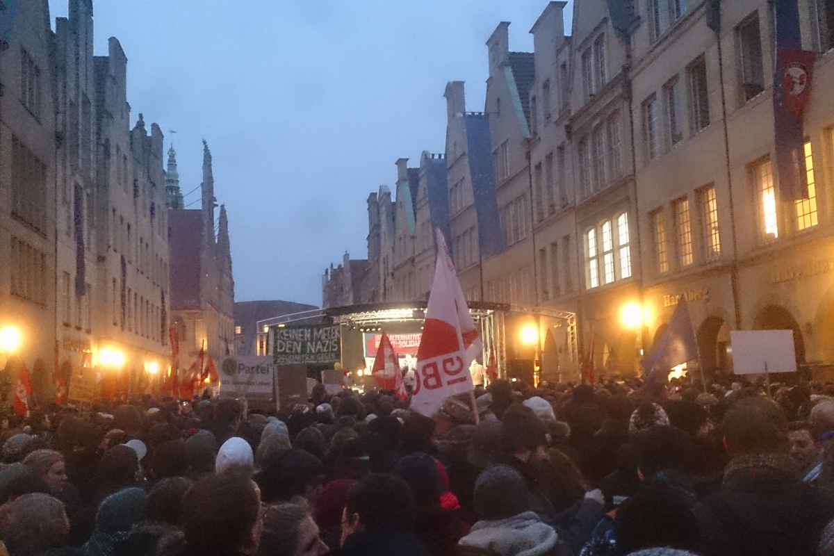 Anti-AfD-Demo Münster