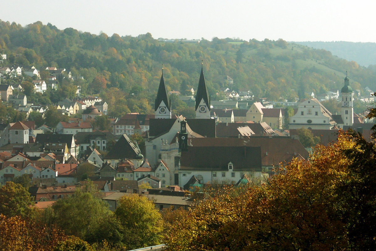 Blick auf Eichstätt mit Dom