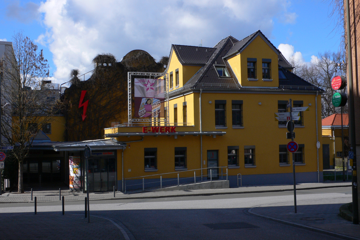 Das Kulturzentrum "E-Werk" in Erlangen