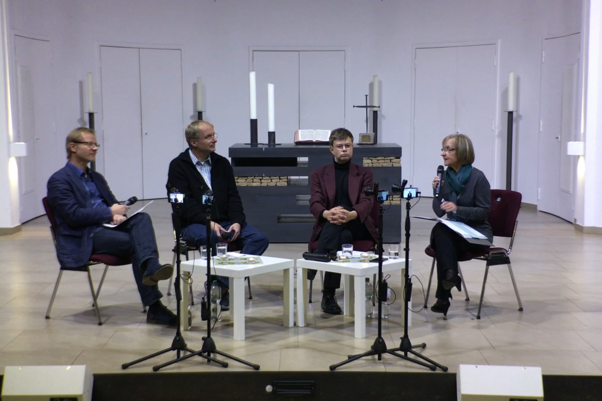 Dr. Frank Vogelsang, Reinhard Wiesemann, Helmut Fink, Hella Blum (v. l.) 