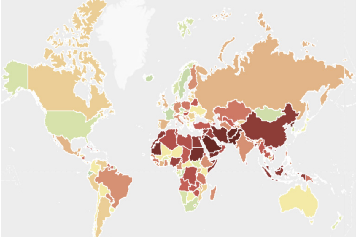 Grafische Zusammenfassung des Freedom of Thought Report
