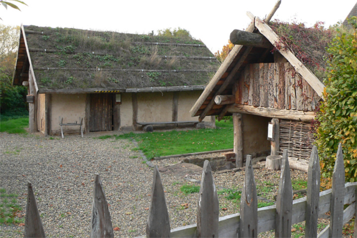 Rekonstruiertes germanisches Dorf