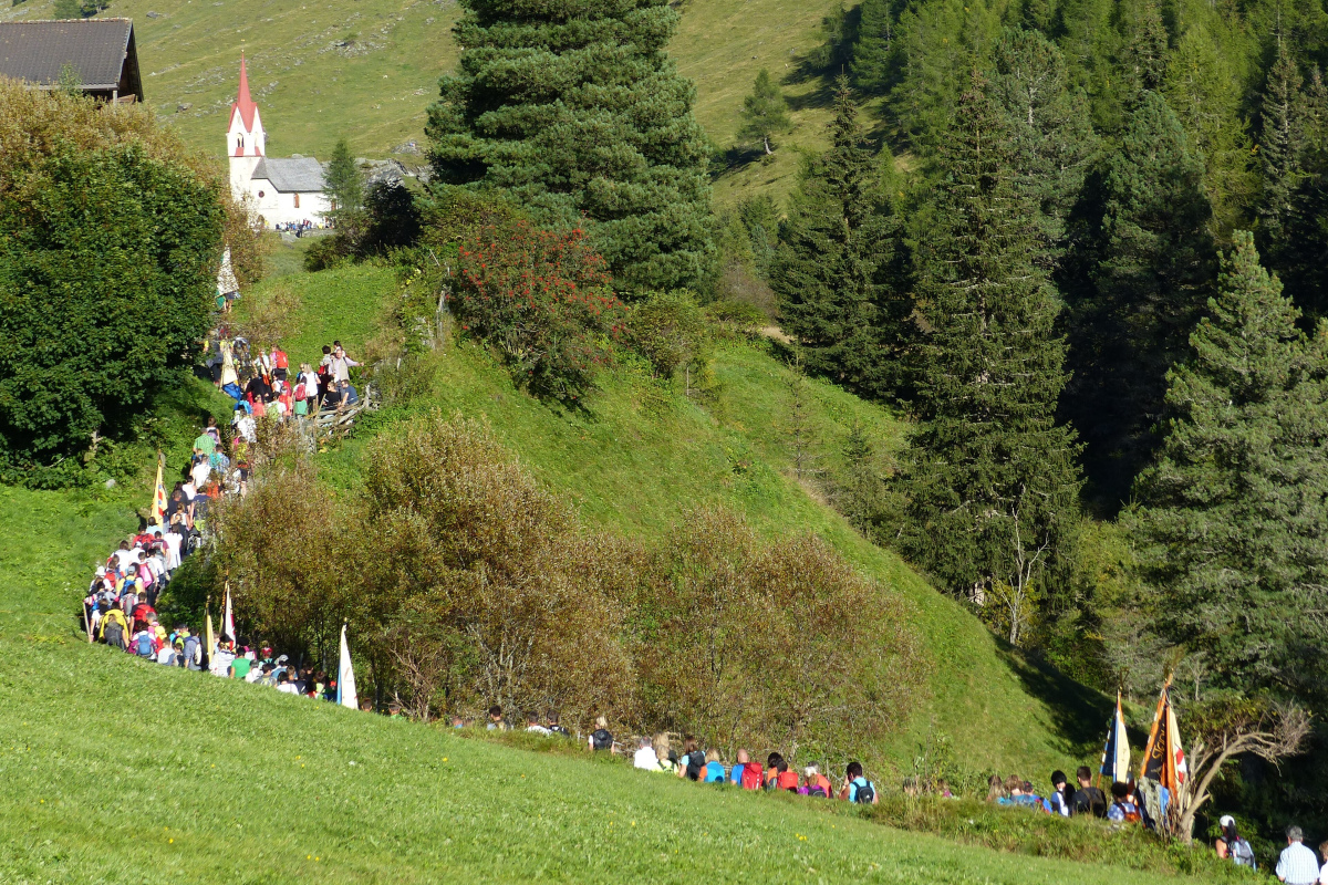 Jugendwallfahrt zur Heilig-Geist-Kirche in Prettau, Südtirol (2016)